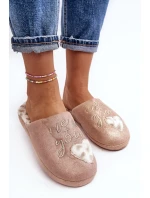 Růžové dámské lesklé pantofle model 20035758 - Kesi