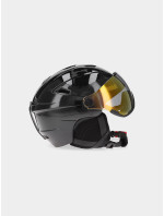 Dámska lyžiarska helma so vstavanými okuliarmi 4FWAW23AHELF032-20S čierna - 4F