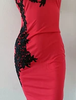 Dámske šaty 9103 black-red - Koucla