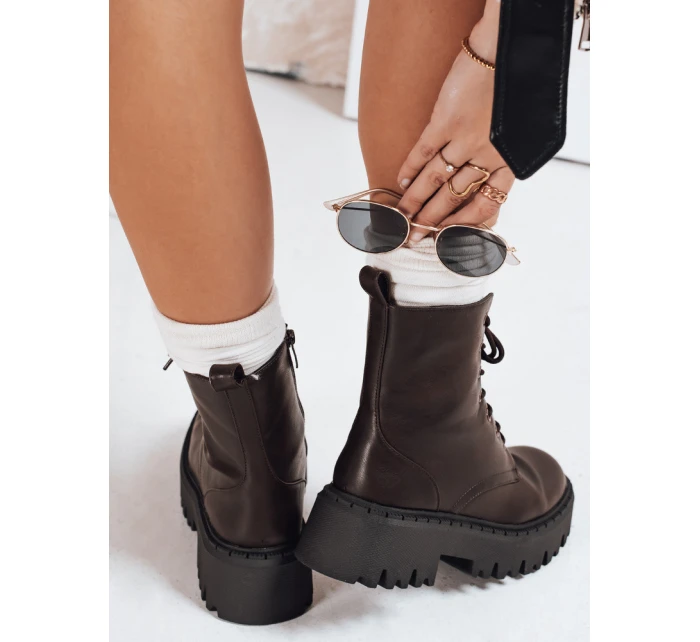 Dámské zateplené hnědé Dstreet model 21993465 - FashionStreet