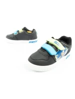 Detské športové topánky Leomil Sonic ľahké tenisky na suchý zips čierne
