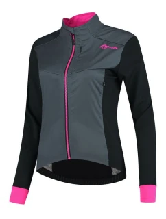 Rogelli dámska bunda CONTENTA šedo-ružová M