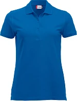 Clique Classic Marion S/S Dámske polo tričko z hrubej bavlny 67.8246 kráľovská modrá