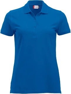 Clique Classic Marion S/S Dámske polo tričko z hrubej bavlny 67.8246 kráľovská modrá