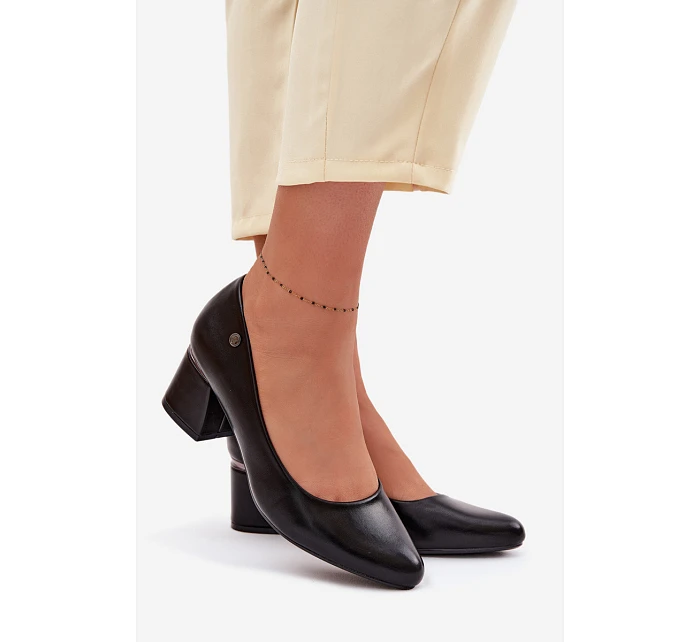 Lodičky na podpatku Vinceza 62292 Černé