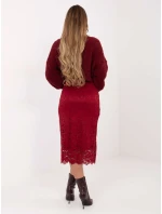 Spódnica IT SD model 21782568 bordowy - FPrice Spódnica IT SD model 21782568 bordowy - FPrice