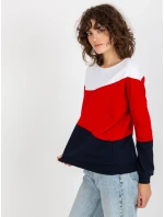 Mikina RV BL model 17965572 bílá a tmavě modrá - FPrice Mikina RV BL model 17965572 bílá a tmavě modrá - FPrice