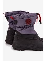Detské zimné topánky Big Star - sivo-čierne