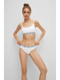 Dámske tangá Triplet Thong Stripe 3 pack 50469681 biele - Hugo Boss