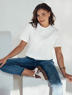 Dámské tričko ecru model 21976414 - Dstreet