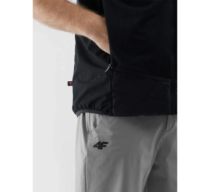 Pánska čierna bežecká vesta Primaloft eco 4F