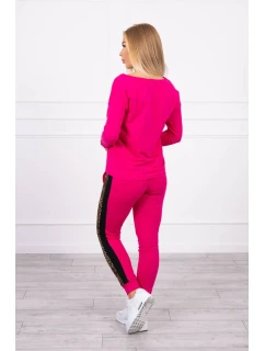 Fuchsiová sada s leopardím potlačou