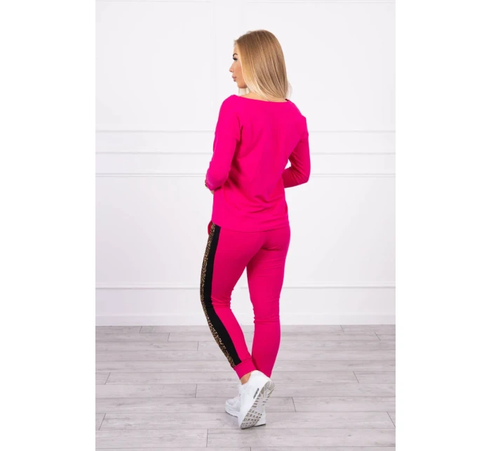 Fuchsiová sada s leopardím potlačou Fuchsiová sada s leopardím potlačou