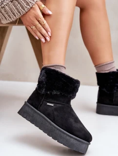 Sněhové boty na platformě s kožešinou Big Star model 21676127 Černé - Big Star Shoes