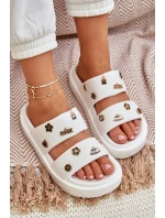 Pěnové Dámské Pantofle S Bílé model 21683408 - Boto Pěnové Dámské Pantofle S Bílé model 21683408 - Boto