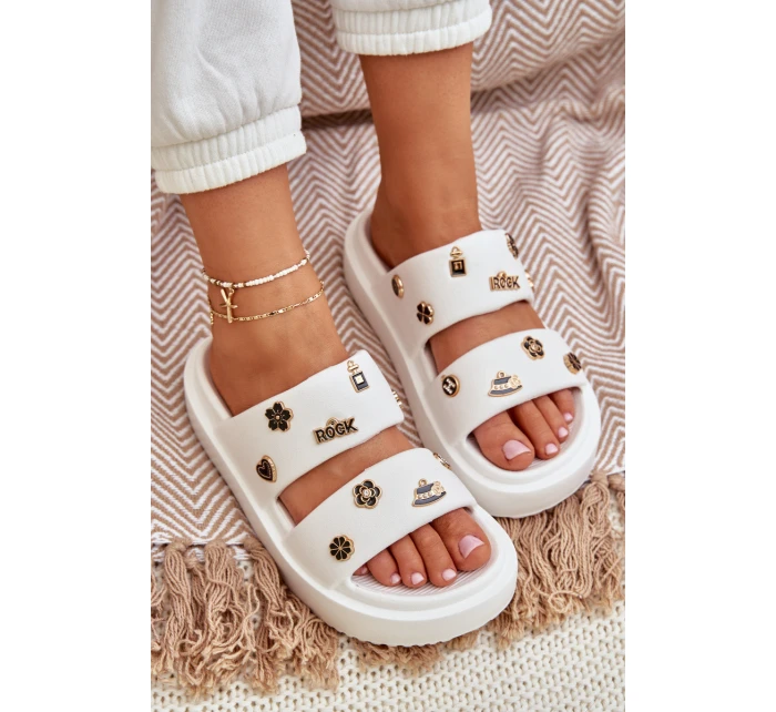 Pěnové Dámské Pantofle S Bílé model 21683408 - Boto Pěnové Dámské Pantofle S Bílé model 21683408 - Boto