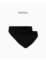 Pánske bambusové nohavičky ATLANTIC 2Pack - čierne
