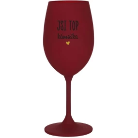 JSI TOP KÁMOŠKA - bordo sklenice na víno 350 ml JSI TOP KÁMOŠKA - bordo sklenice na víno 350 ml