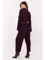 Šnúrové nohavice model 220820 Taliansko Moda Šnúrové nohavice model 220820 Taliansko Moda