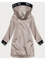 Dámska tenká bunda s kakaovým lemovaním (B8145-51)