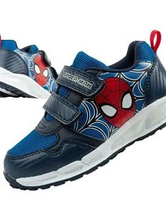Leomil detská športová obuv tenisky Spiderman ľahká na suchý zips čierna modrá