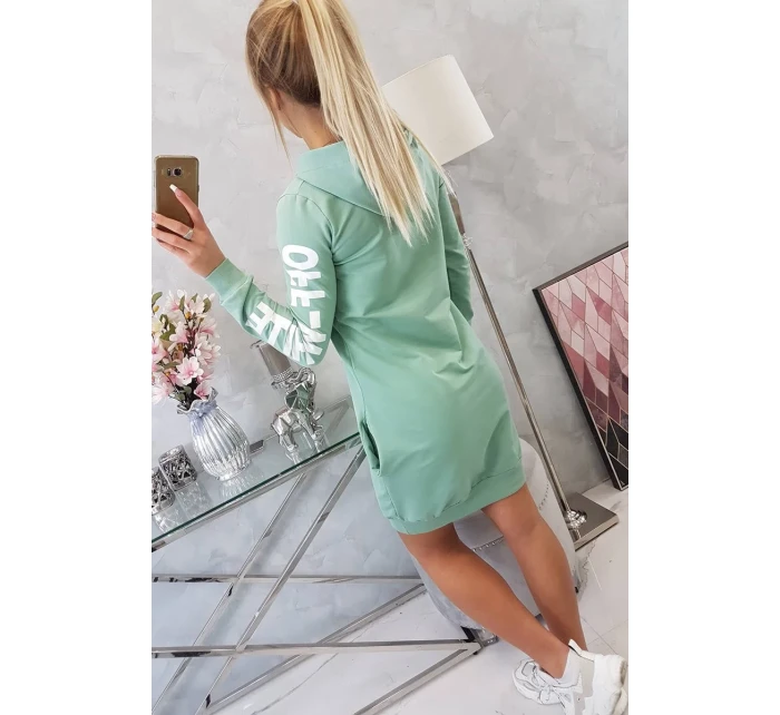 Šaty Off White dark mint