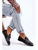 Klasyczne Mokasyny Damskie Czarne Cortez