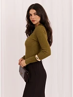 Sweter PM SW model 22400667 oliwkowy - FPrice Sweter PM SW model 22400667 oliwkowy - FPrice