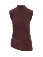 Souprava s topem a širokými kalhotami hnědá model 21479342 - Moe