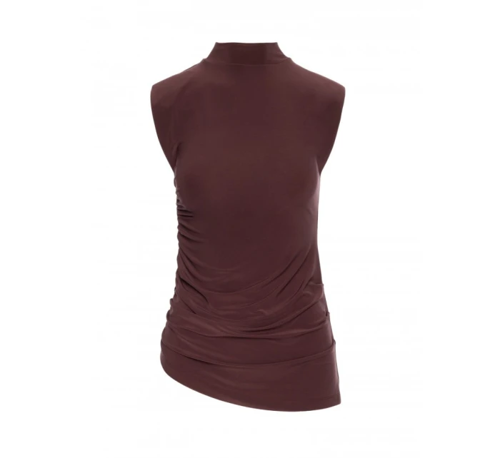 Souprava s topem a širokými kalhotami hnědá model 21479342 - Moe