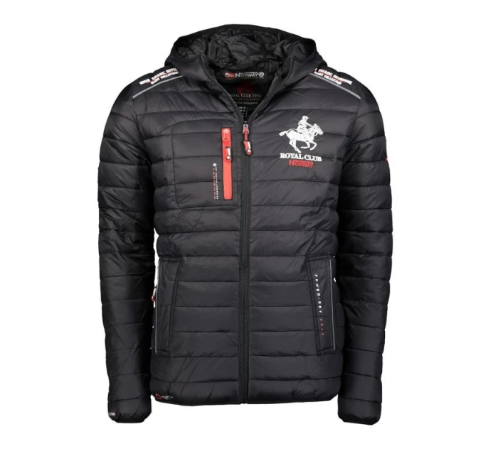 Pánská bunda model 21911511 Černá vzor - Geographical Norway Pánská bunda model 21911511 Černá vzor - Geographical Norway