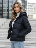 Dámska zimná dlhá bunda tmavomodrá FashionStreet TY5467 Dámska zimná dlhá bunda tmavomodrá FashionStreet TY5467
