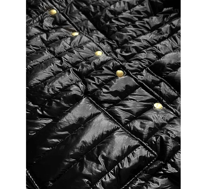 KRÓTKA KURTKA DAMSKA Z  CZARNA model 21242428 - MADE IN ITALY