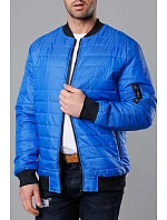 Prošívaná pánská bunda typu "bomber" v chrpové barvě model 18344864 - J.STYLE Prošívaná pánská bunda typu "bomber" v chrpové barvě model 18344864 - J.STYLE