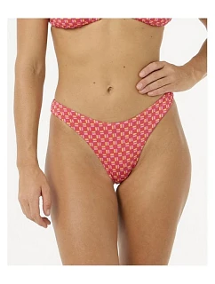 Plavkové kalhotky Shell model 22235323 High Leg Cheeky červené - Rip Curl