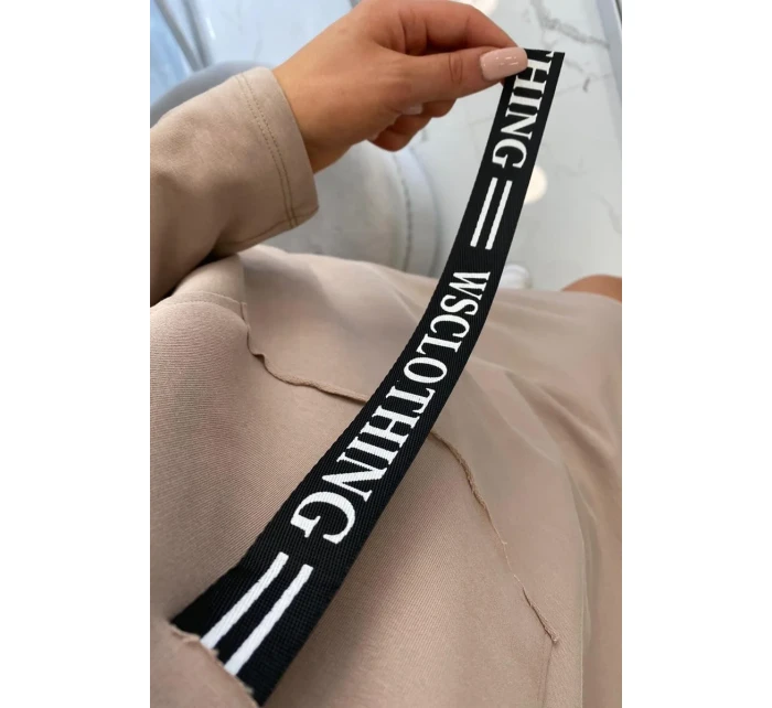 Béžové vázané šaty Béžové vázané šaty