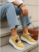 Dámské tenisky na platformě žluté Dstreet model 21996408 - FashionStreet Dámské tenisky na platformě žluté Dstreet model 21996408 - FashionStreet