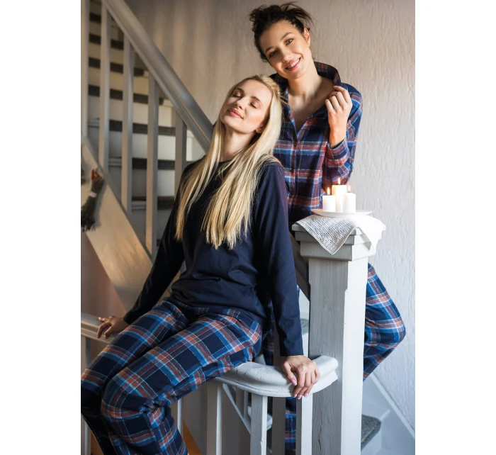 Pyžamo Key LNS 431 B25 long/r S-XL dámské rozepínací Pyžamo Key LNS 431 B25 long/r S-XL dámské rozepínací