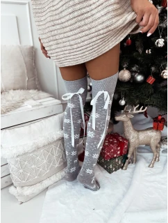 Milena ponožky 1139-000 Vianočné ponožky so stuhou 37-41