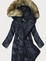 Dámska tmavomodrá prešívaná bunda (H-97-2)