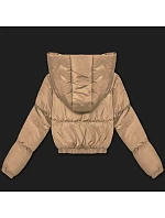 Krátka zimná bunda J Style Dark Beige Matte (5M3360-84)