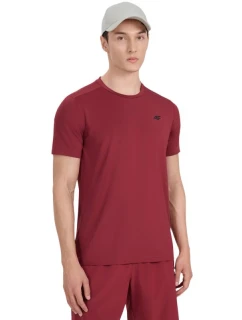 Pánske tričko 4F FNK M1521 tmavo červená 4FWAW25TFTSM1521 61S pánske