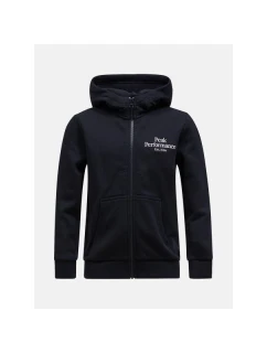 Peak Performance Jr Original Zip Hood Black