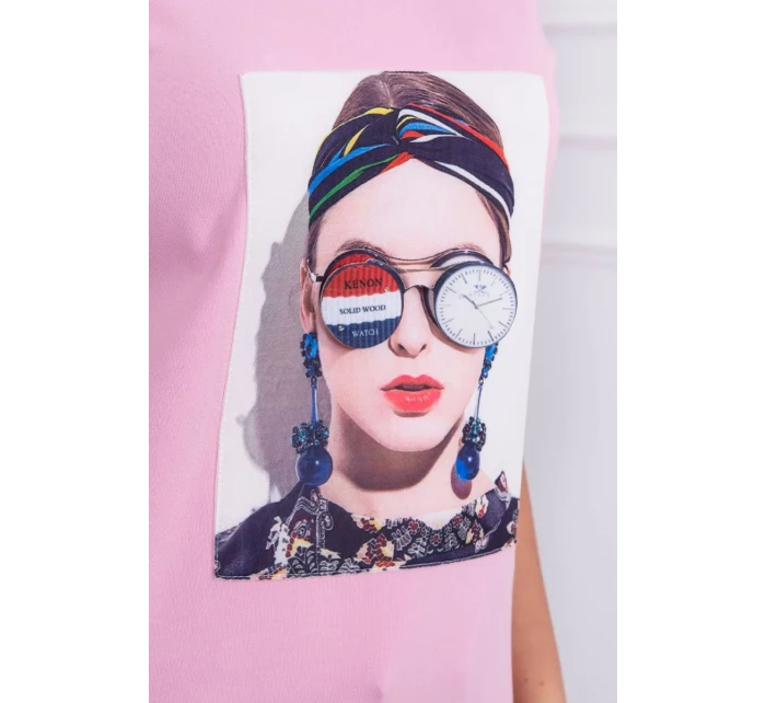 Dámská model 18742984 halenka pudrově růžová - K-Fashion