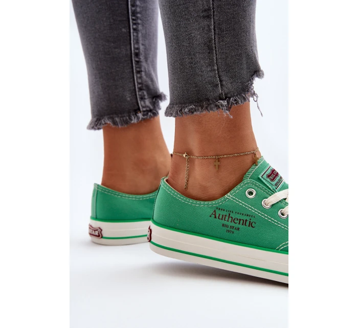 Damskie Trampki Big Star NN274240 Zielone