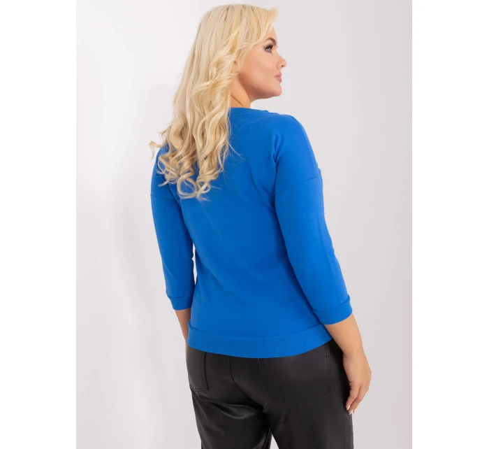 Bluzka RV BZ model 18965297 ciemny niebieski - FPrice Bluzka RV BZ model 18965297 ciemny niebieski - FPrice