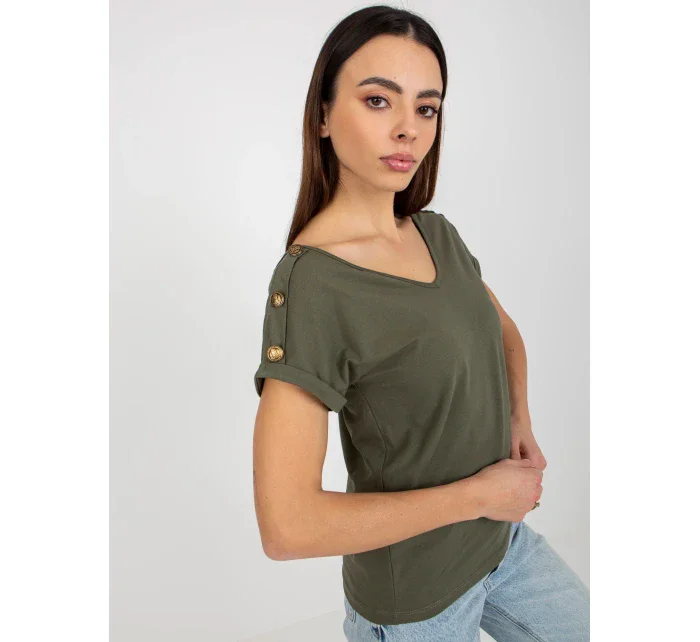 Dámska blúzka TW BZ BL 1006.56 tmavá khaki