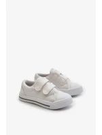 Detské tenisky na suchý zips Big Star White
