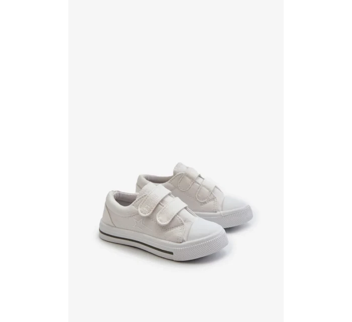 Detské tenisky na suchý zips Big Star White