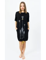 Dámske domáce šaty s krátkym rukávom Žirafy